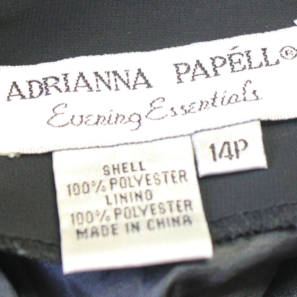 #420 Adrianna Papell Evening Essentials Black Skirt Size 14P - Picture 6 of 7
